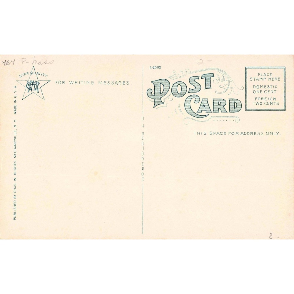 Vintage Maplewood Hotel Pittsfield Mass Postcard CT Photochrom Chas W Hughes VG - Picture 2 of 2